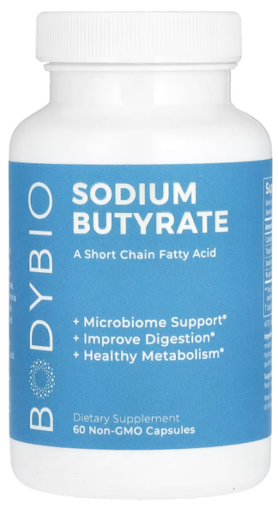 Butyrate (Sodium) - 60 capsules (600mg)